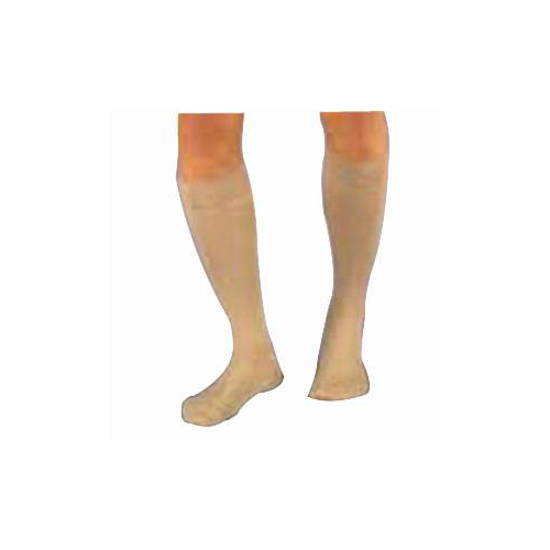 SensiFoot Crew Length Mild Compression Diabetic Sock Medium, Brown, One
