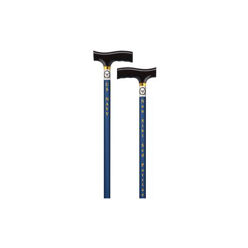Alex Orthopedic Straight Cane with Fritz Handle, US Navy, 1/EA Alex