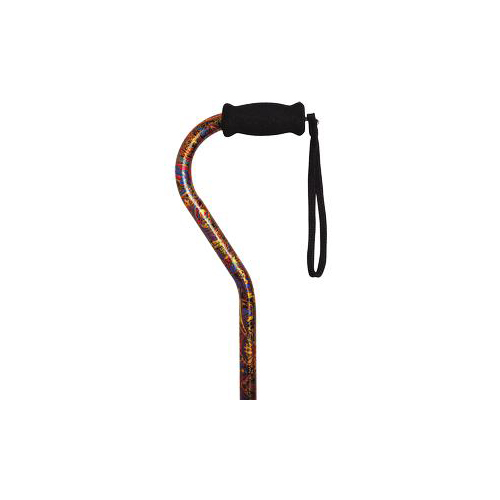 INDMNT21005-EA - Alex Orthopedic - Alex Orthopedic Offset Handle Cane, Paisley, 1/EA