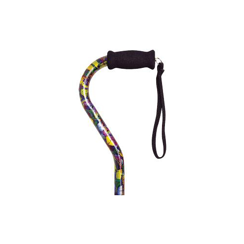 INDMNT21007-EA - Alex Orthopedic - Alex Orthopedic Offset Handle Cane, Butterfly, 1/EA