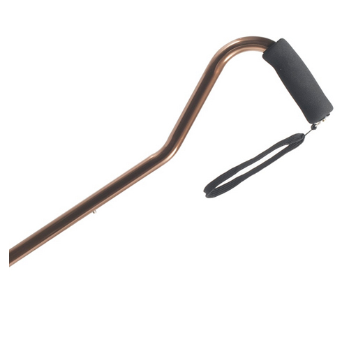 INDMNT21032-EA - Alex Orthopedic - Alex Orthopedic Offset Handle Cane, Bronze, 1/EA