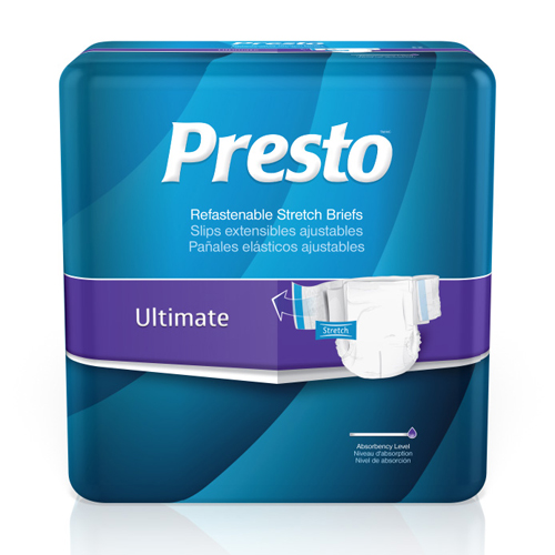 INDPRTABS31070-CS - Drylock - Drylock Presto Ultimate Stretch Incontinence Brief, 3XL, 58" - 77", 64/CS
