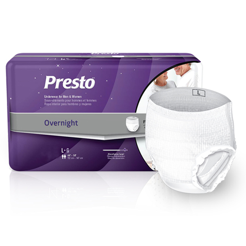 INDPRTAUB44040-CS - Drylock - Drylock Presto Supreme FlexRight Protective Underwear, Extended Absorbency, Large, 44" to 58", 56/CS