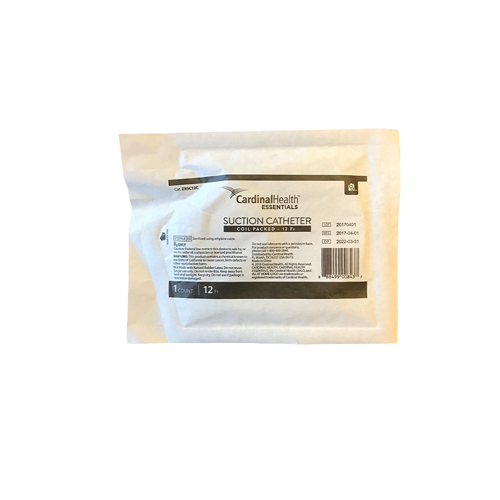 INDZRSC12C-EA - Cardinal Health - Cardinal Health Essentials Coil Packed Suction Catheter 12 Fr, 1/EA