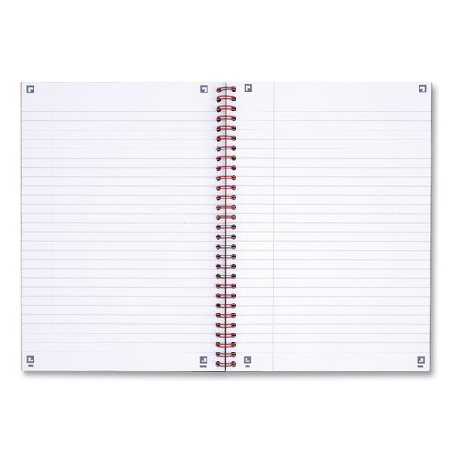 JDK400110532 - Mead - Hardcover Twinwire Notebook, SCRIBZEE Compatible, 1 Subject, Wide/Legal Rule, Black Cover, 9.88 x 6.88, 70 Sheets