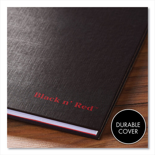 JDK400110532 - Mead - Hardcover Twinwire Notebook, SCRIBZEE Compatible, 1 Subject, Wide/Legal Rule, Black Cover, 9.88 x 6.88, 70 Sheets