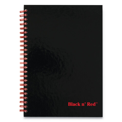 JDK400110532 - Mead - Hardcover Twinwire Notebook, SCRIBZEE Compatible, 1 Subject, Wide/Legal Rule, Black Cover, 9.88 x 6.88, 70 Sheets