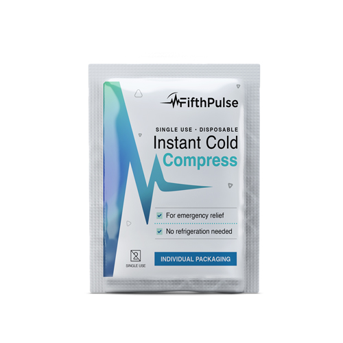 JEGFMN100525 - FifthPulse - FifthPulse Instant Cold Pack, Instant Relief, Disposable Single Use Pouch, 5" x 6", 5/PK