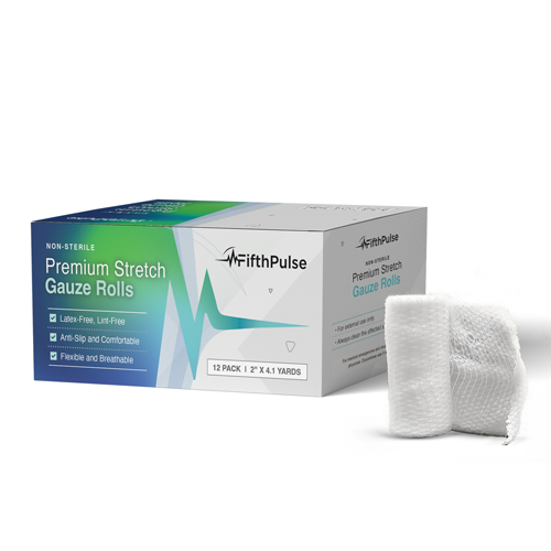 JEGFMN100530 - FifthPulse - FifthPulse Stretch Gauze Bandages, Latex & Lint Free, Individually Wrapped, 12/PK