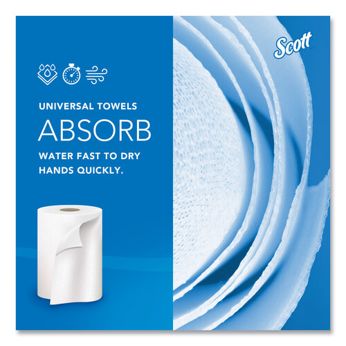 Kimberly-Clark Scott® Essential High Capacity Hard Roll Paper Towels  (01005), White, 1000' / Roll, 6 Paper Towel Rolls / Convenience Case, KIM01005