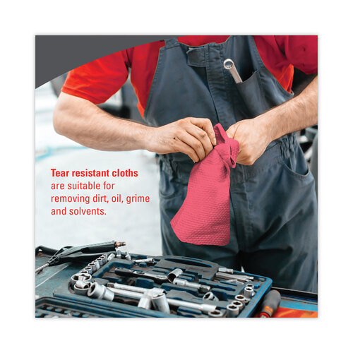 KCC05930 - Kimberly Clark Professional - X80 Cloths, HYDROKNIT, POP-UP Box, 8.34 x 16.8, Red, 80/Box, 5 Box/Carton