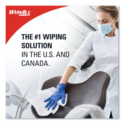 KCC06471 - Kimberly Clark Professional - Critical Clean Wipers for Bleach, Disinfectants, Sanitizers WetTask Customizable Wet Wiping System, 90/Roll, 6 Rolls/Carton
