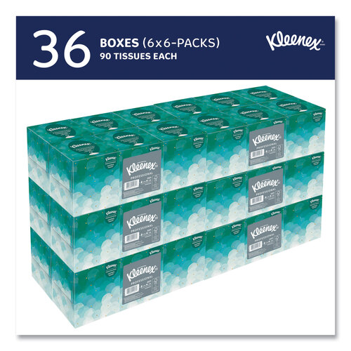 Kleenex® Professional Facial Tissue (21400), 2-Ply, White, Flat