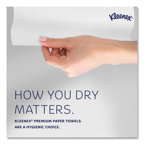 KCC25637 - Kimberly Clark Professional - Hard Roll Paper Towels with Premium Absorbency Pockets with Colored Core, Blue Core, 7.5" x 700 ft, White, 6 Rolls/Carton