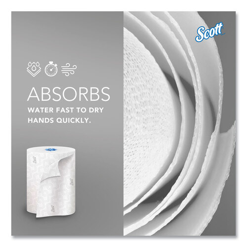 KCC25702 - Kimberly Clark Professional - Pro Hard Roll Paper Towels with Elevated Scott Design for Scott Pro Dispenser, Blue Core Only, 1,150 ft Roll, 6 Rolls/Carton