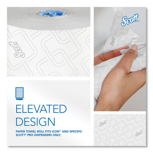 KCC25702 - Kimberly Clark Professional - Pro Hard Roll Paper Towels with Elevated Scott Design for Scott Pro Dispenser, Blue Core Only, 1,150 ft Roll, 6 Rolls/Carton