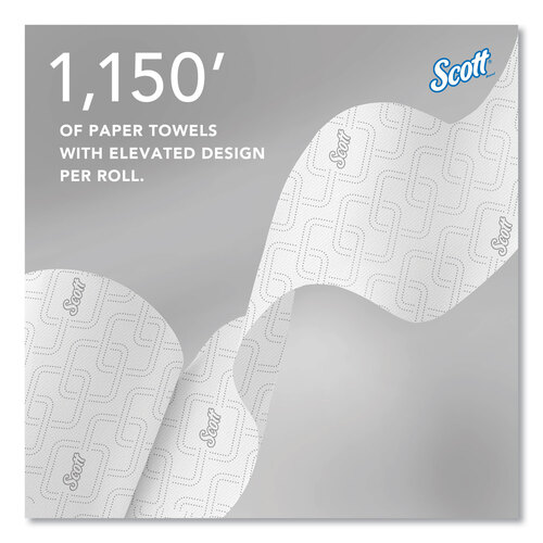 KCC25702 - Kimberly Clark Professional - Pro Hard Roll Paper Towels with Elevated Scott Design for Scott Pro Dispenser, Blue Core Only, 1,150 ft Roll, 6 Rolls/Carton
