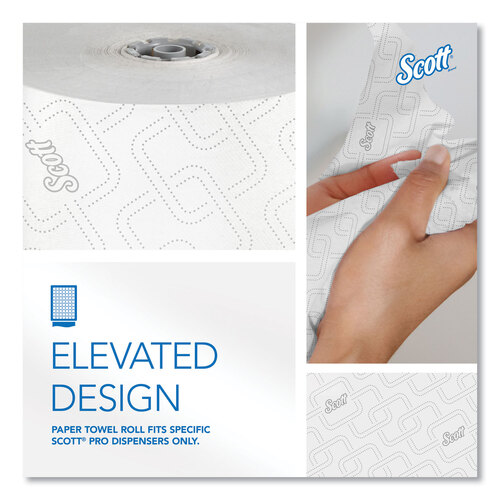 KCC25703 - Kimberly Clark Professional - Pro Hard Roll Paper Towels with Elevated Scott Design for Scott Pro Dispenser, Gray Core Only, 1-Ply, 1,150 ft, 6 Rolls/CT
