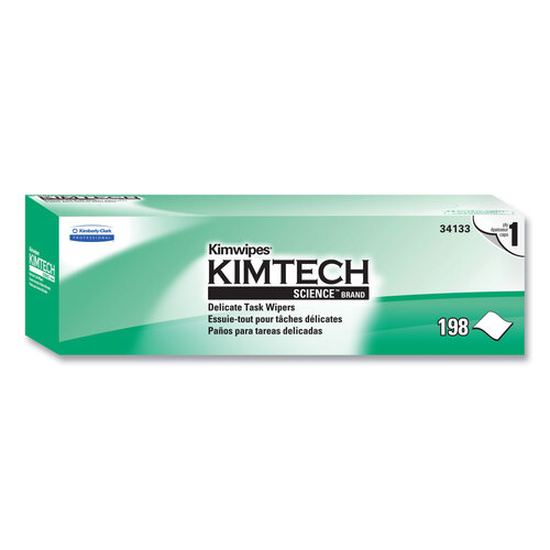 KCC34133 - Kimberly Clark Professional - Kimwipes Delicate Task Wipers, 1-Ply, 11.8 x 11.8, 198/Box, 15 Boxes/Carton