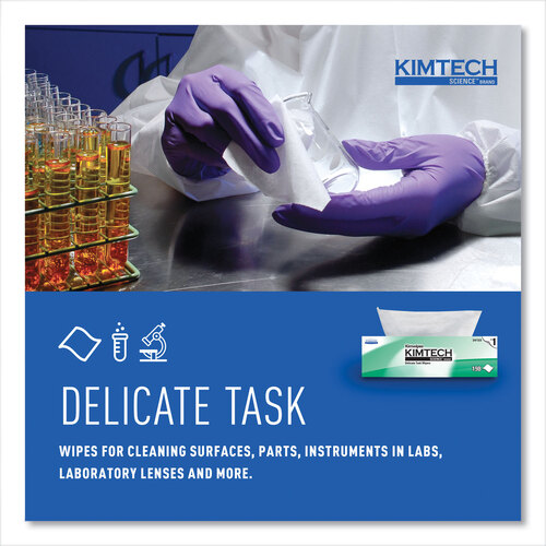 KCC34133 - Kimberly Clark Professional - Kimwipes Delicate Task Wipers, 1-Ply, 11.8 x 11.8, 198/Box, 15 Boxes/Carton