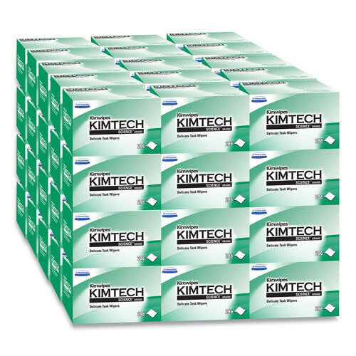 KCC34155CT - Kimberly Clark Professional - Kimwipes, Delicate Task Wipers, 1-Ply, 4.4 x 8.4, 286/Box