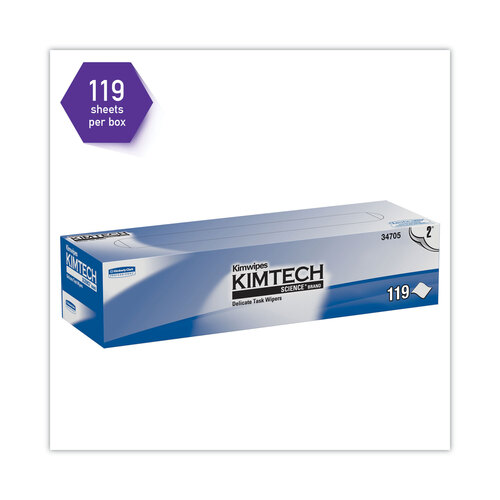 KCC34705 - Kimberly Clark Professional - Kimwipes Delicate Task Wipers, 2-Ply, 11.8 x 11.8, 120/Box, 15 Boxes/Carton