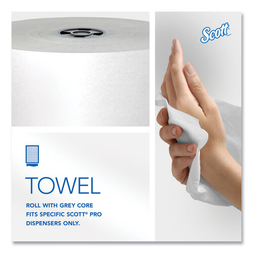 KCC43960 - Kimberly Clark Professional - Pro Hard Roll Paper Towels with Absorbency Pockets, for Scott Pro Dispenser, Gray Core Only, 7.5&quot; x 900 ft, 6 Rolls/Carton