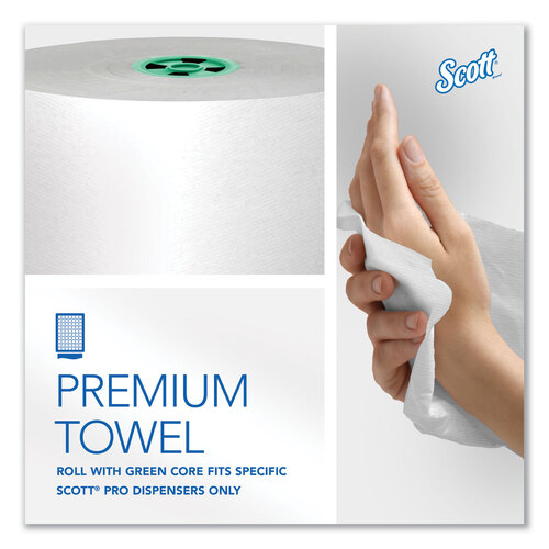 KCC43961 - Kimberly Clark Professional - Pro Hard Roll Paper Towels with Absorbency Pockets, for Scott Pro Dispenser, Green Core Only, 1-Ply, 7.5" x 900 ft,6 Rolls/CT
