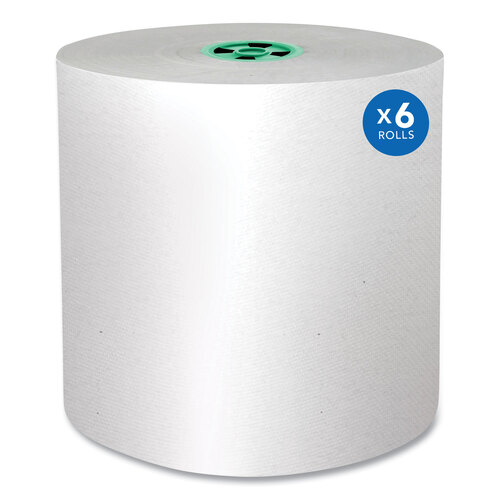 KCC43961 - Kimberly Clark Professional - Pro Hard Roll Paper Towels with Absorbency Pockets, for Scott Pro Dispenser, Green Core Only, 1-Ply, 7.5" x 900 ft,6 Rolls/CT