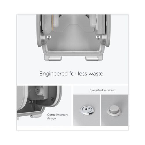 KCC58711 - Kimberly Clark Professional - ICON Coreless Standard Roll Toilet Paper Dispenser, 7.18 x 13.37 x 7.06, White Mosaic