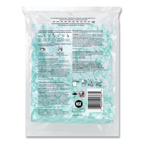 Kimberly-Clark Waterless Cleaning Wipes Refill Bags, 10 1/2 x 12 1/4, 75/Pack