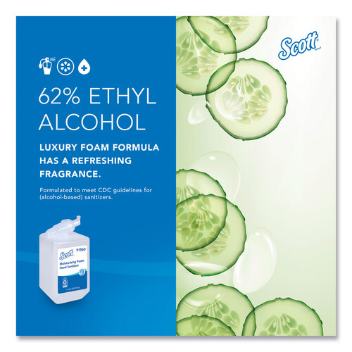 KCC91560 - Kimberly Clark Professional - Pro Moisturizing Foam Hand Sanitizer, 1,000 mL Refill, Fruity Cucumber Scent, 6/Carton