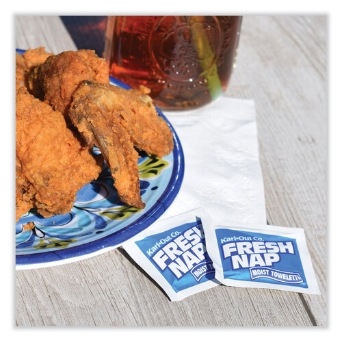 KOT6700305 - KARI-OUT COMPANY - Fresh Nap Moist Towelettes, Individually Wrapped, 7 x 5, Citrus Scent, 1,000/Carton