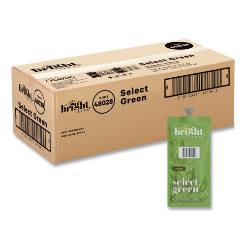 The Bright Tea Co. Select Green Tea Freshpack, Select Green, 0.09 oz Pouch, 100/Carton The Bright Tea Co. Select Green Tea Freshpack, Select Green, 0.09 oz Pouch, 100/Carton