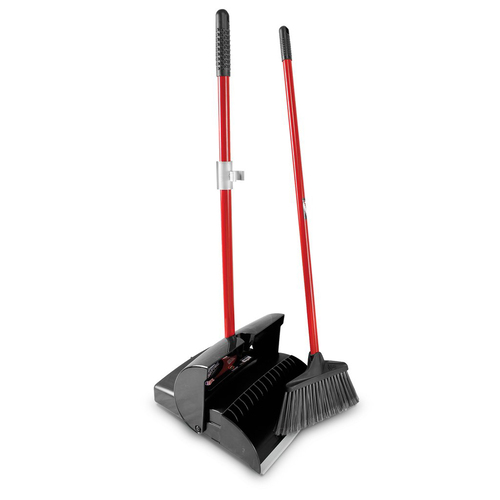 LIB1193 - Libman - Deluxe Lobby Dustpan & Broom Set (Closed Lid)