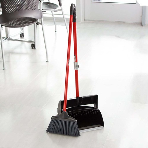 LIB1193 - Libman - Deluxe Lobby Dustpan & Broom Set (Closed Lid)