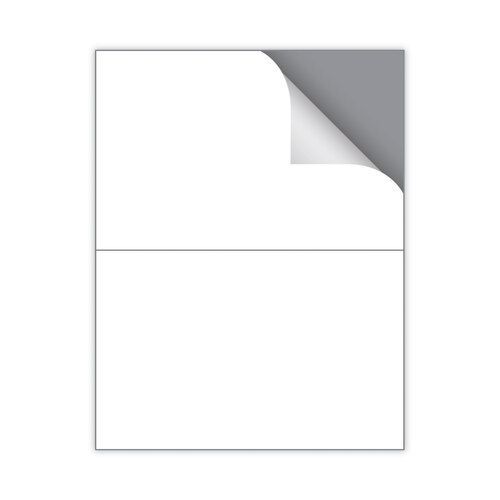 MACML0200 - Chartpak - Cover-All Opaque Laser/Inkjet Shipping Labels, Internet Format, 5.5 x 8.5, White, 2 Labels/Sheet, 100 Sheets/Box