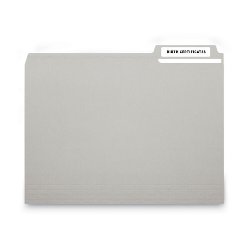 MACMLFF31 - Chartpak - Cover-All Opaque File Folder Labels, Inkjet/Laser Printers, 0.66 x 3.44, White, 30 Labels/Sheet, 50 Sheets/Box