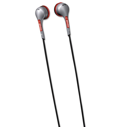 Maxell EB125 Digital Stereo Binaural Ear Buds for Portable Music Players,  Silver