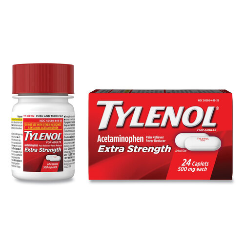 MCL044905 - MCNEIL - DIV OF JOHNSON&amp;JOHNSON - Extra Strength Pain Reliever Caplets, 24 Caplets