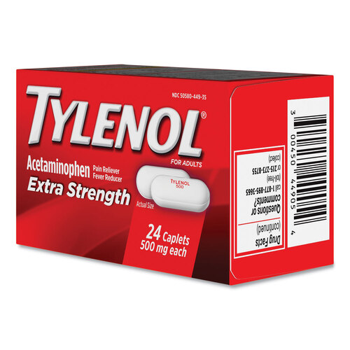 MCL044905 - MCNEIL - DIV OF JOHNSON&amp;JOHNSON - Extra Strength Pain Reliever Caplets, 24 Caplets