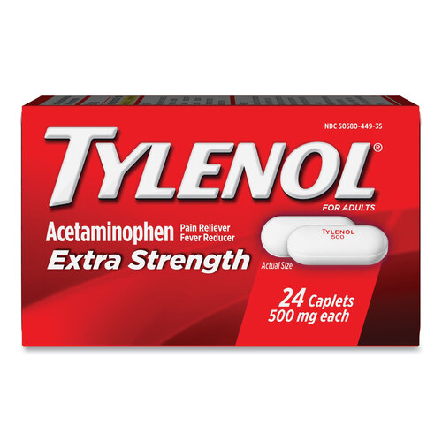 MCL044905 - MCNEIL - DIV OF JOHNSON&amp;JOHNSON - Extra Strength Pain Reliever Caplets, 24 Caplets