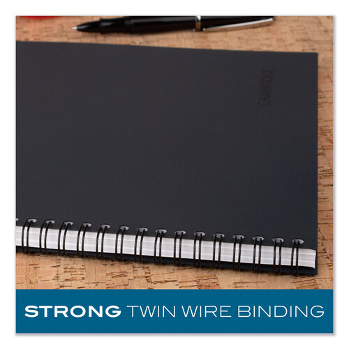 MEA06064 - Cambridge Limited - Wirebound Guided Action Planner Notebook, 1-Subject, Project-Management Format, Gray Cover, 11 x 8.5, 80 Sheets