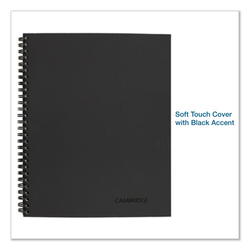 MEA06064 - Cambridge Limited - Wirebound Guided Action Planner Notebook, 1-Subject, Project-Management Format, Gray Cover, 11 x 8.5, 80 Sheets