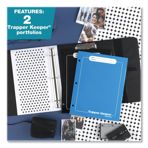 MEA260038CQ1ECM - Mead - Trapper Keeper 3-Ring Pocket Binder, 1&quot; Capacity, 11.25 x 12.19, Shapes