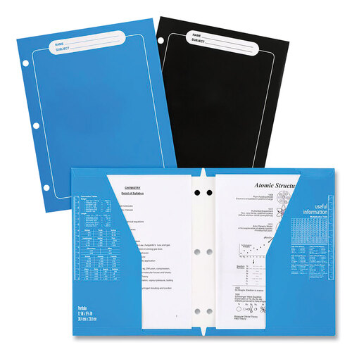 MEA260038CQ1ECM - Mead - Trapper Keeper 3-Ring Pocket Binder, 1&quot; Capacity, 11.25 x 12.19, Shapes