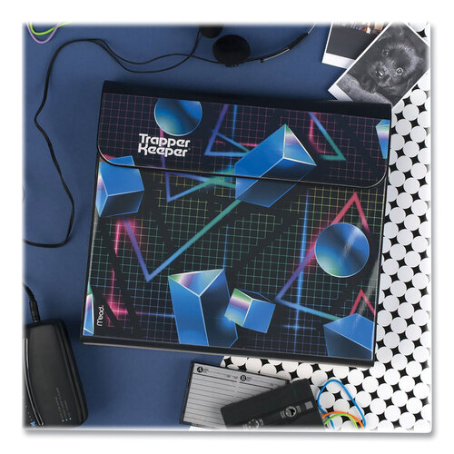 MEA260038CQ1ECM - Mead - Trapper Keeper 3-Ring Pocket Binder, 1&quot; Capacity, 11.25 x 12.19, Shapes