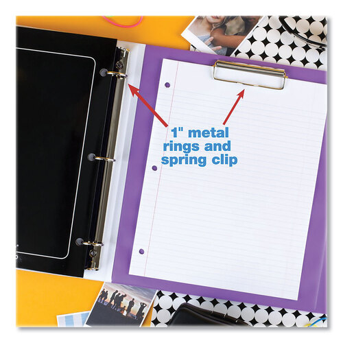 MEA260038FDE1EC - Mead - Trapper Keeper 3-Ring Pocket Binder, 1&quot; Capacity, 11.25 x 12.19, Palm Trees