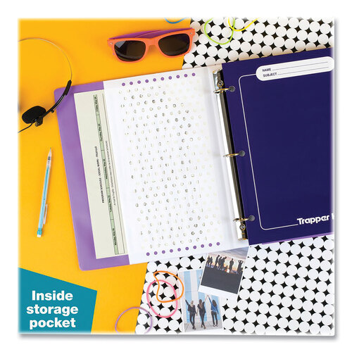 MEA260038FDE1EC - Mead - Trapper Keeper 3-Ring Pocket Binder, 1&quot; Capacity, 11.25 x 12.19, Palm Trees