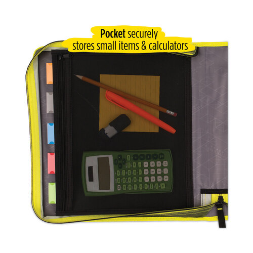 MEA29052 - Mead - Zipper Binder and Expansion Panel, 3 Rings, 2&quot; Capacity, 11 x 8.5, Assorted